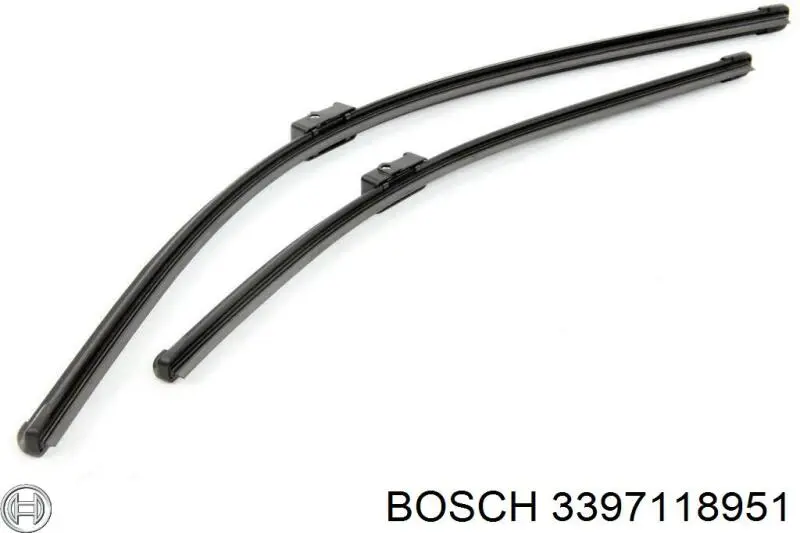 3397118951 Bosch щітка-двірник лобового скла, комплект з 2-х шт.