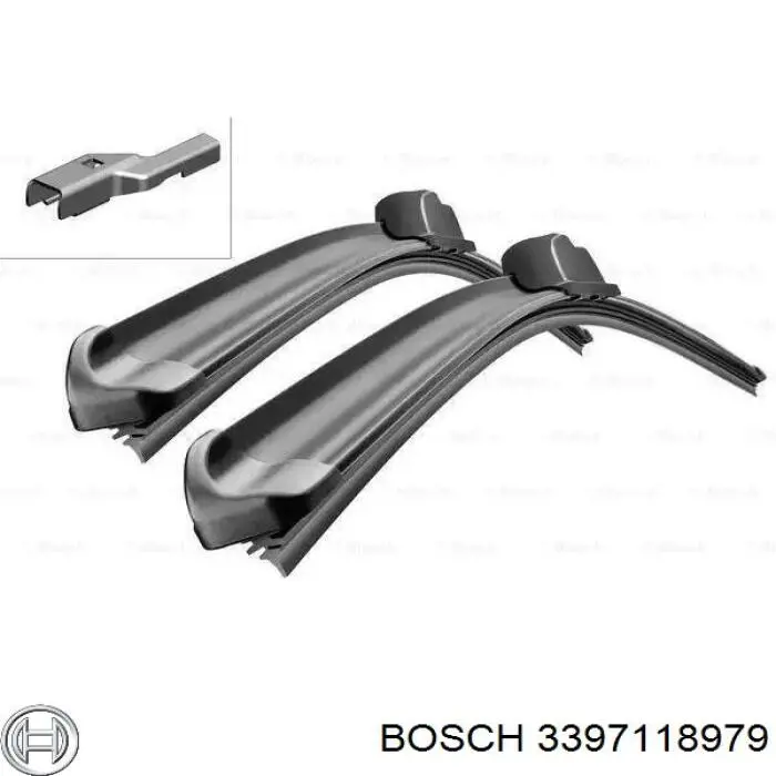 Щітка-двірник лобового скла, комплект з 2-х шт. 3397118979 Bosch