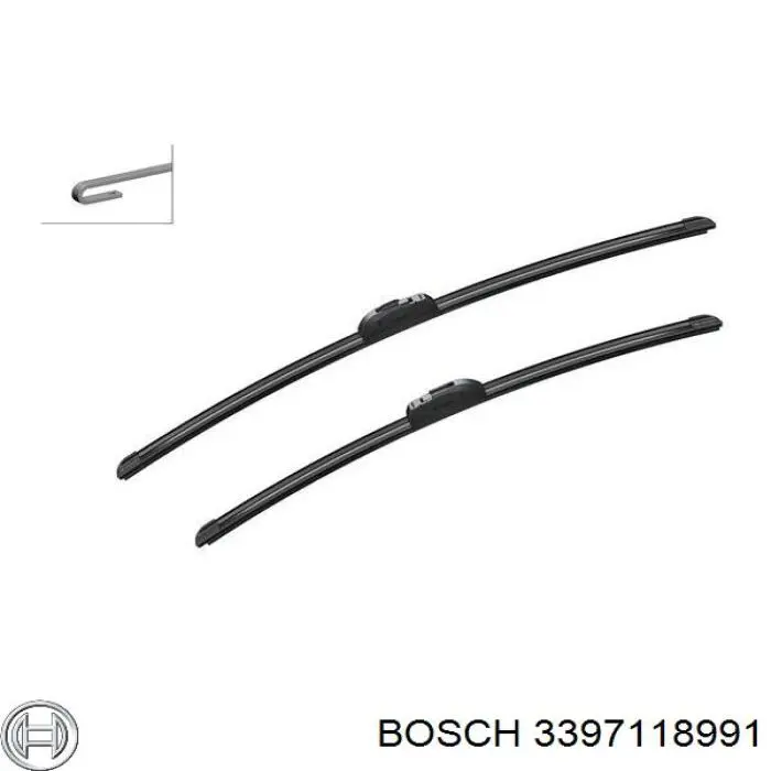 3397118991 Bosch Щітка двірника ліва