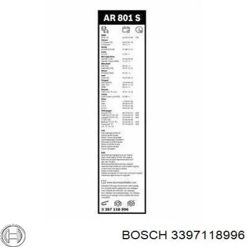 Купити 3397118996 Bosch Безконтактні двірники