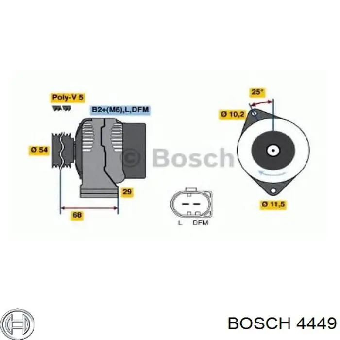 4449 Bosch свіча запалювання