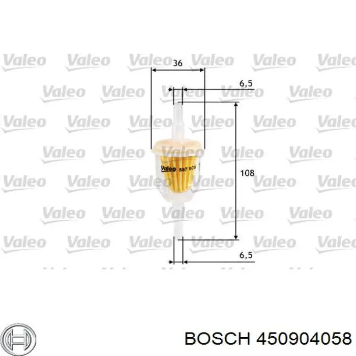 450904058 Bosch фільтр паливний