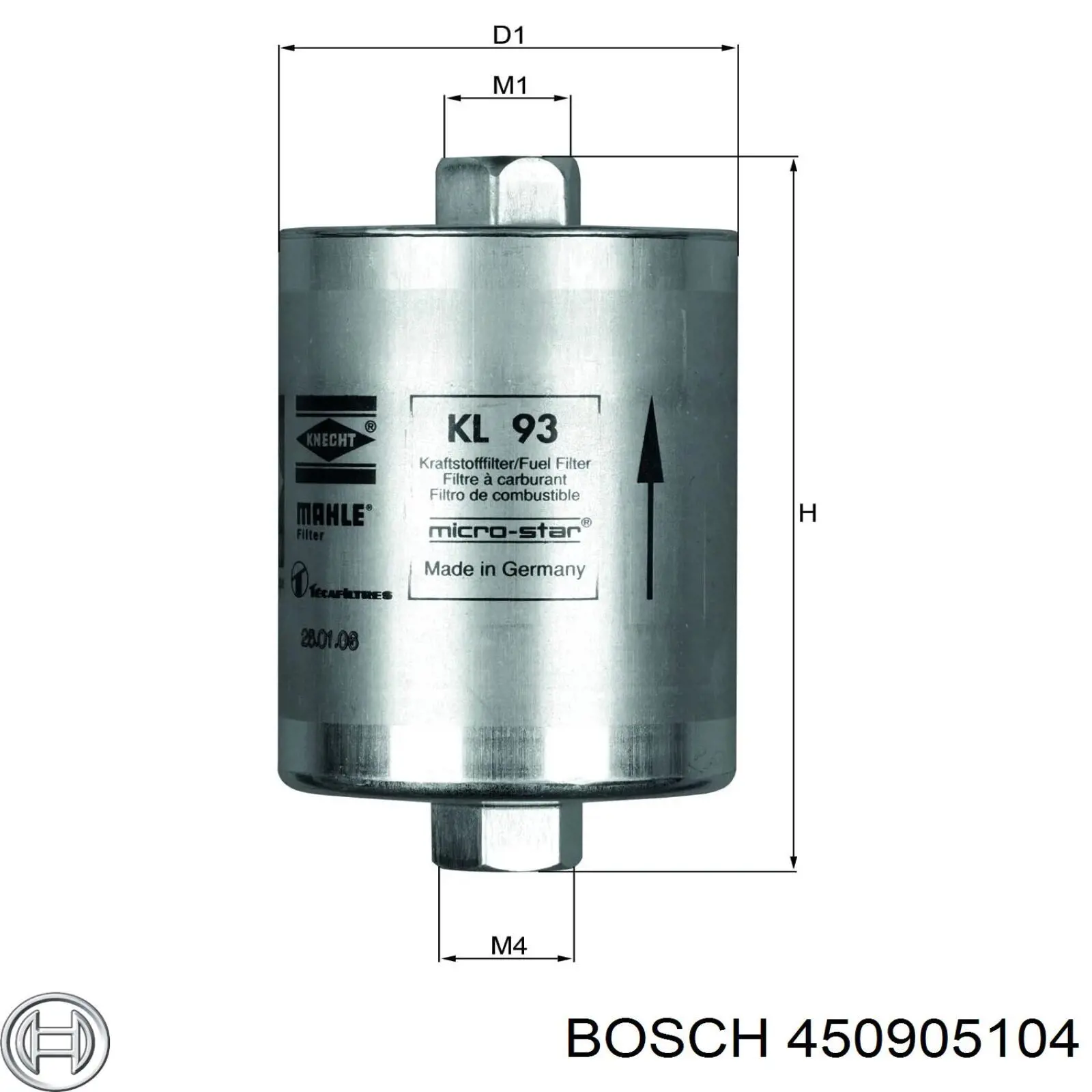 Фільтр паливний 450905104 Bosch