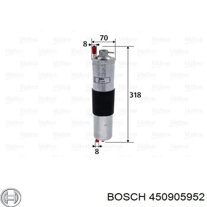 Паливний фільтр 450905952 Bosch