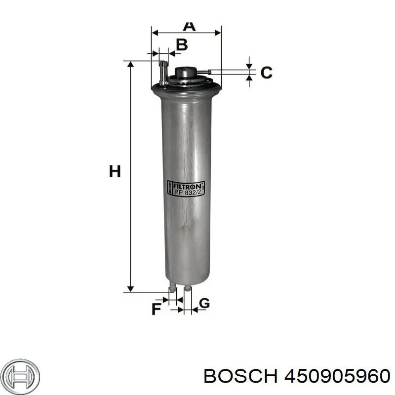 450905960 Bosch фільтр паливний