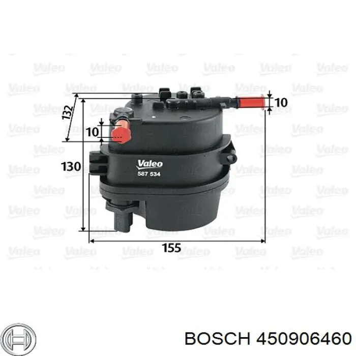 Паливний фільтр 450906460 Bosch