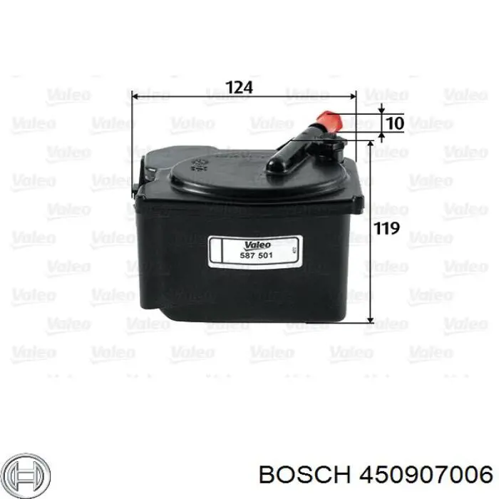 Паливний фільтр 450907006 Bosch