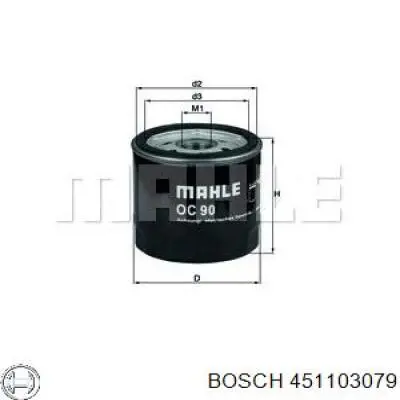 451103079 Bosch Корпус маслофільтра