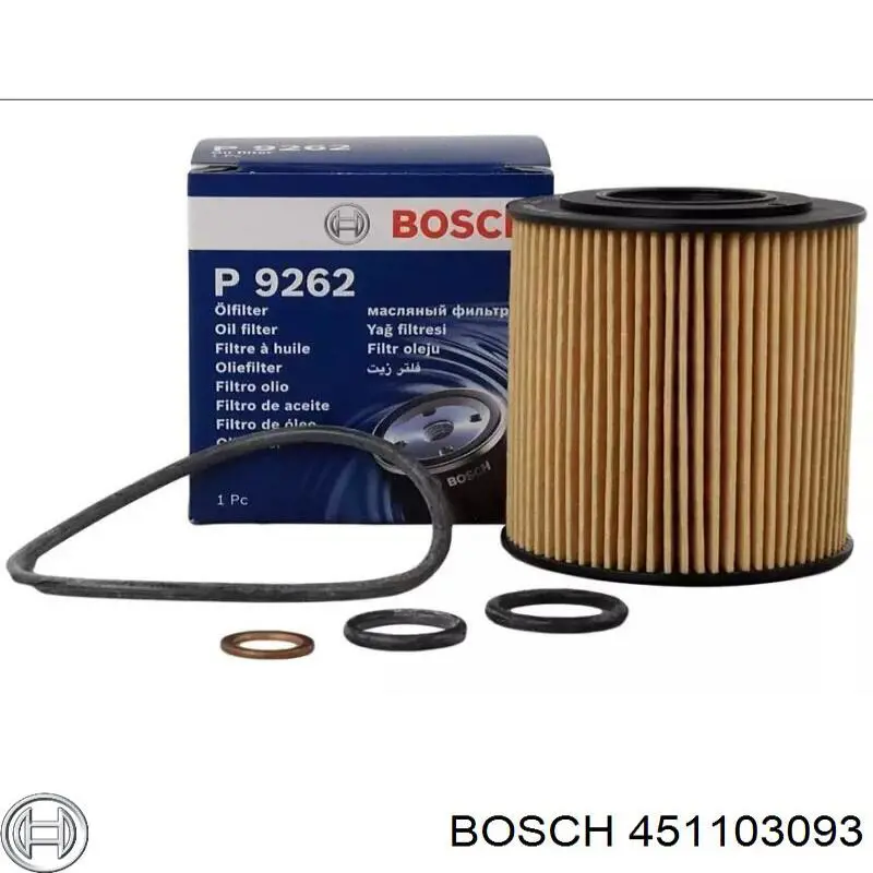 451103093 Bosch фільтр масляний