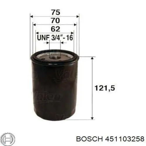 Масляний фільтр двигуна Bosch 451103258 ціна, від 6.53 USD