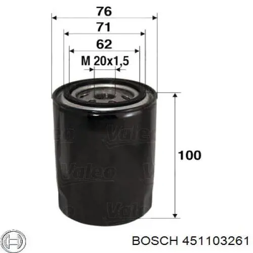 Масляний фільтр 451103261 Bosch