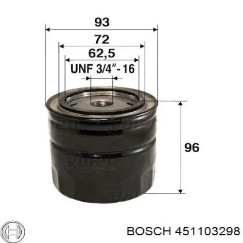 Масляний фільтр двигуна Bosch 451103298 ціна, від 3.80 USD