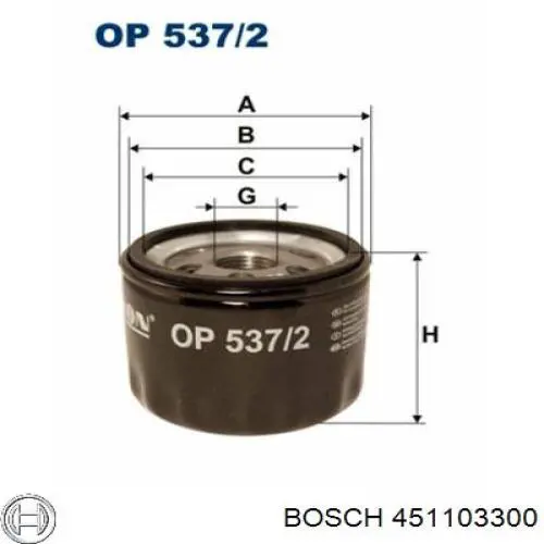 451103300 Bosch Фільтр масла