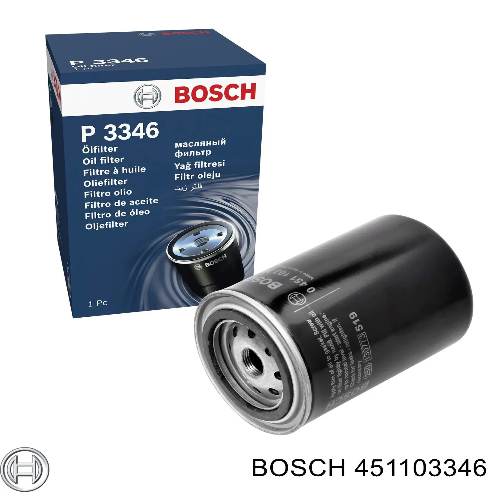 451103346 Bosch фільтр масляний