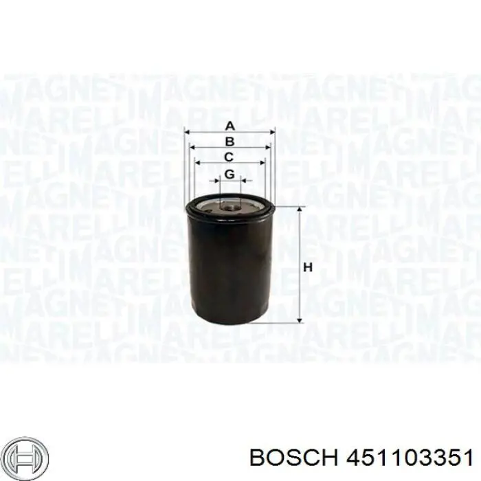 451103351 Bosch Фільтр масла