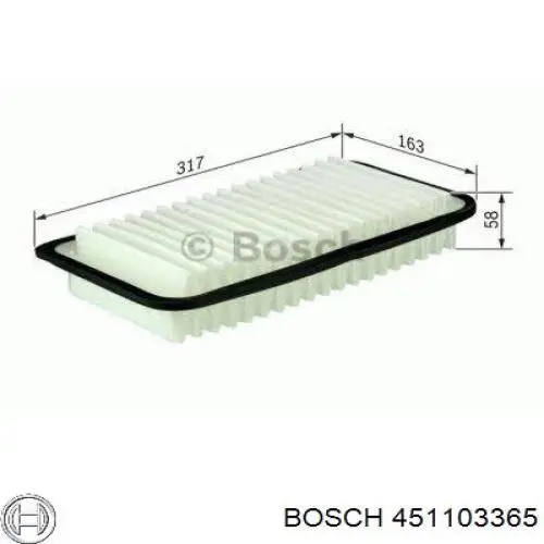 451103365 Bosch Фільтр масла