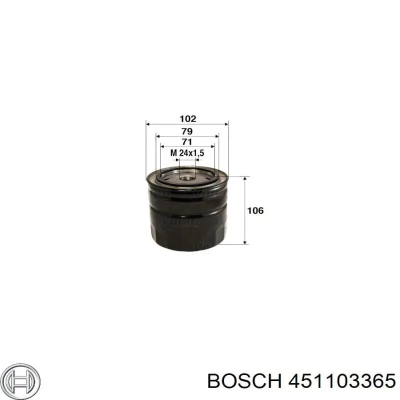 Масляний фільтр 451103365 Bosch