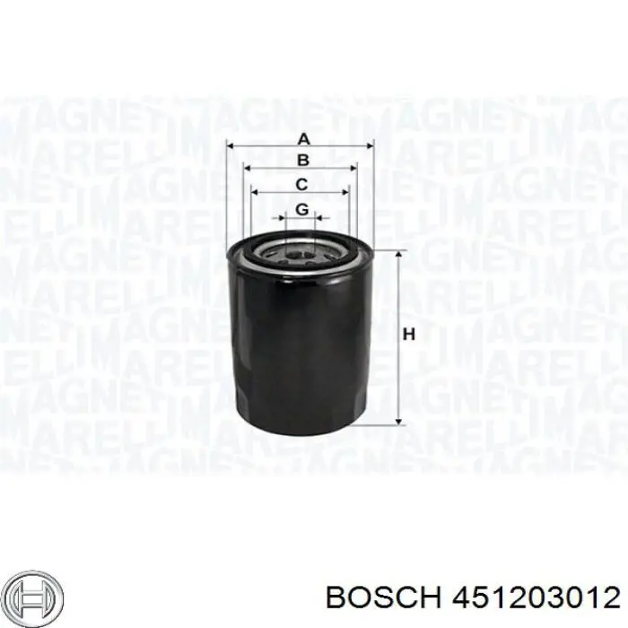 Масляний фільтр 451203012 Bosch