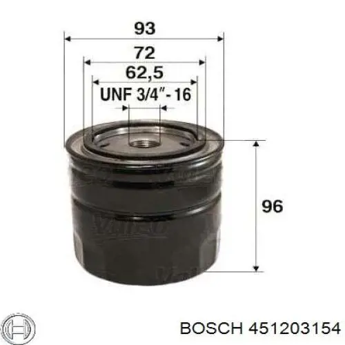 451203154 Bosch Фільтр масла