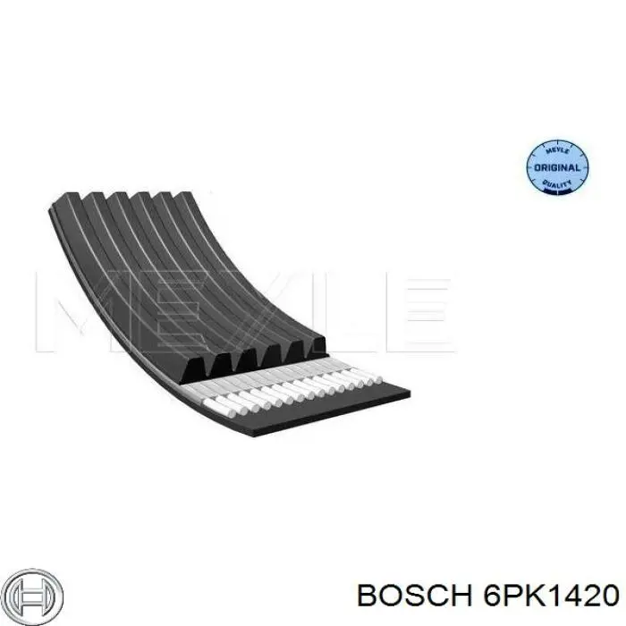 Клиновий ремінь Bosch 6PK1420 ціна, від 11.97 USD