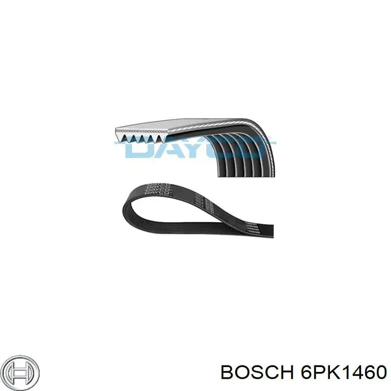 Клиновий ремінь Bosch 6PK1460 ціна, від 11.02 USD