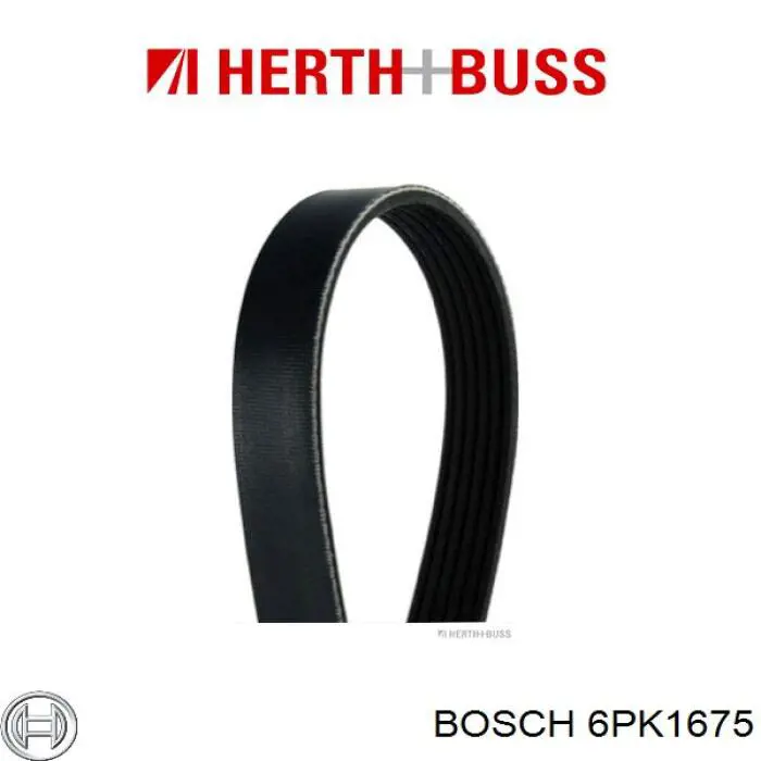Ремінь генератора 6PK1675 Bosch