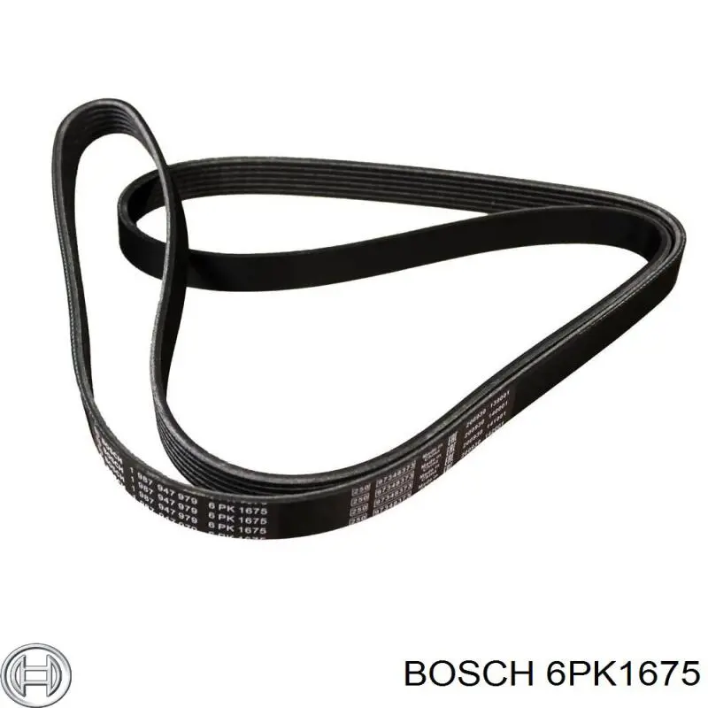 Клиновий ремінь Bosch 6PK1675 ціна, від 12.87 USD
