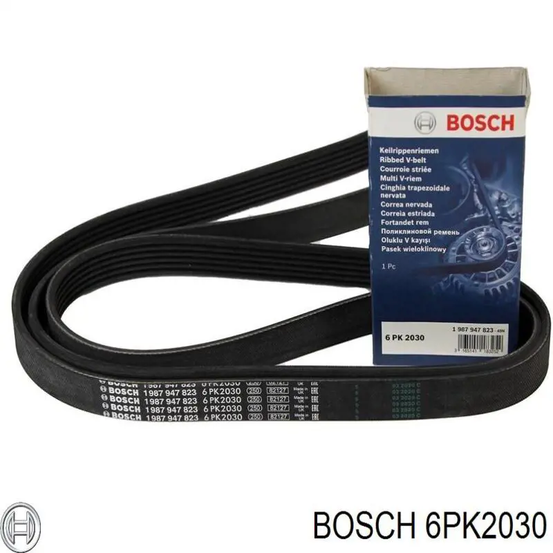 Клиновий ремінь Bosch 6PK2030 ціна, від 13.68 USD