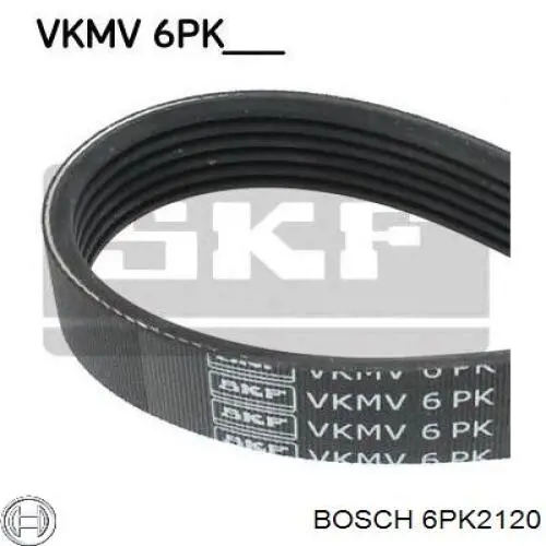 Клиновий ремінь Bosch 6PK2120 ціна, від 15.50 USD