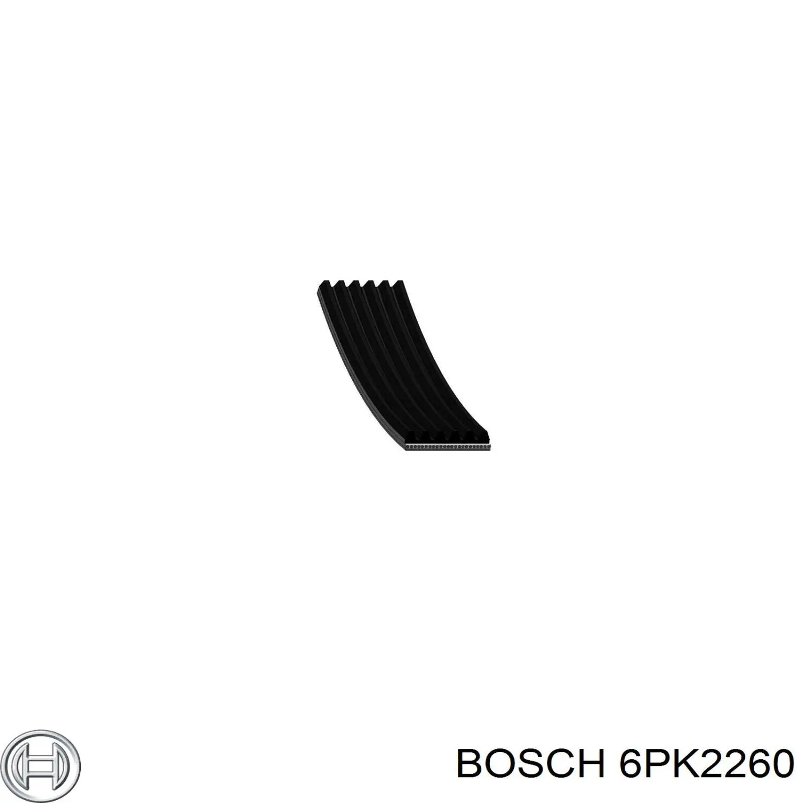 Ремінь приводний, агрегатів 6PK2260 Bosch