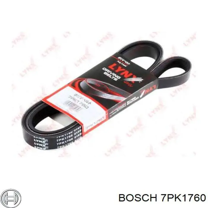 Ремінь генератора 7PK1760 Bosch