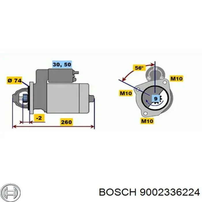 Купити 9002336224 Bosch Бендикс стартера