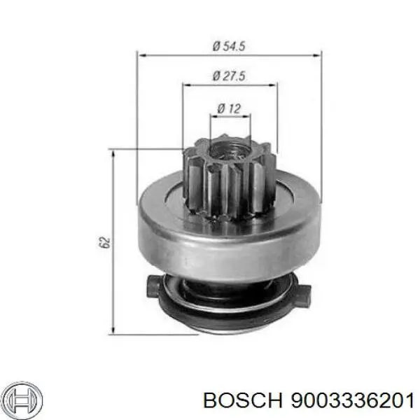 9003336201 Bosch бендикс стартера