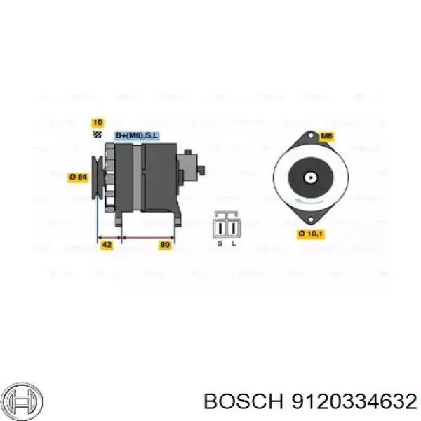 Генератор 9120334632 Bosch