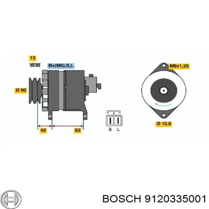 Купити 9120335001 Bosch Генератор