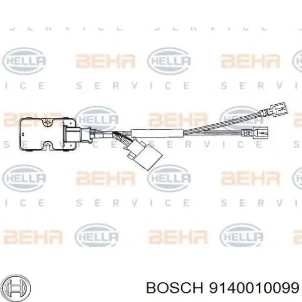 9140010099 Bosch Регулятор оборотів пічки