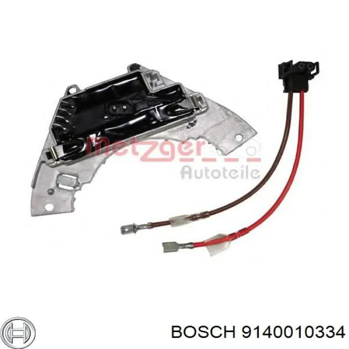 Резистор обігрівача Bosch 9140010334 ціна, від 50.96 USD