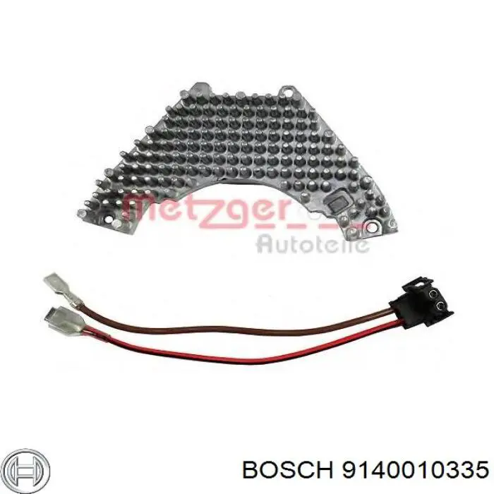Резистор обігрівача Bosch 9140010335 ціна, від 38.47 USD