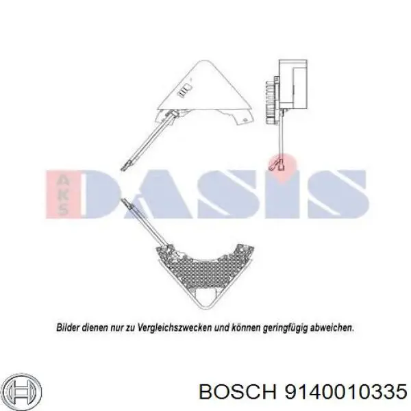 9140010335 Bosch резистор (опір пічки, обігрівача салону)