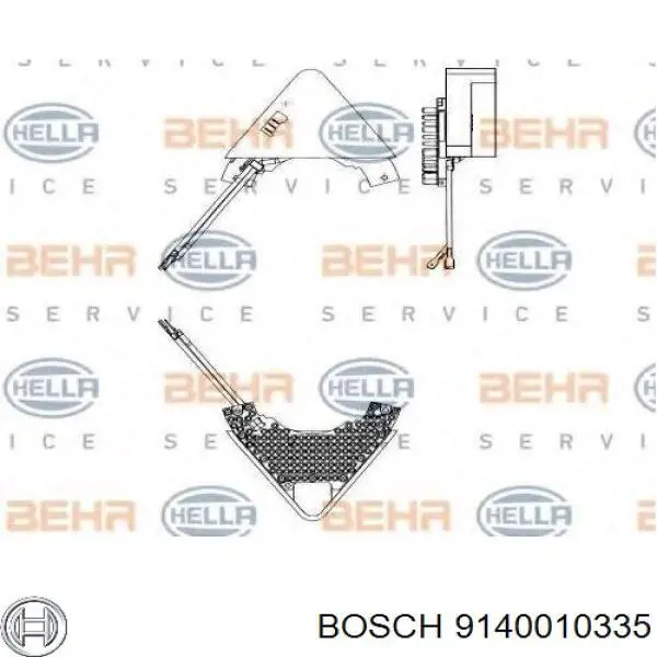 Резистор пічки 9140010335 Bosch