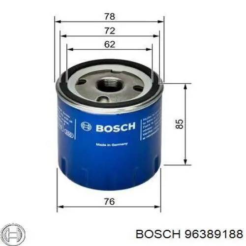 Фільтр масляний 96389188 Bosch