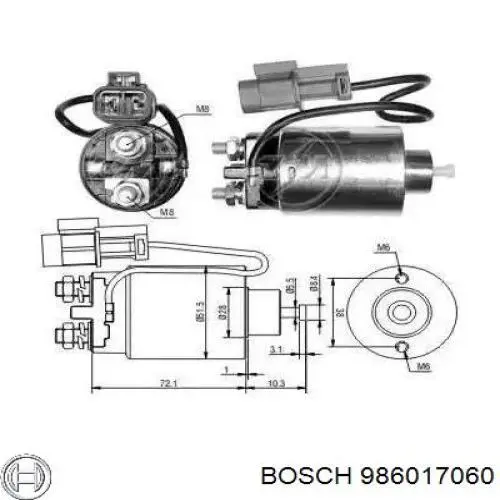 Купити 986017060 Bosch Стартер