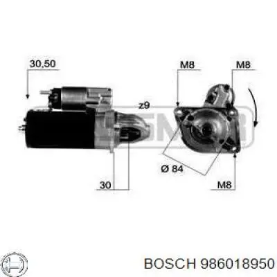 Стартер 986018950 Bosch