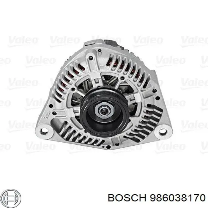 Генератор Bosch 986038170 ціна, від 147.10 USD