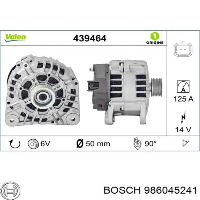986045241 Bosch генератор