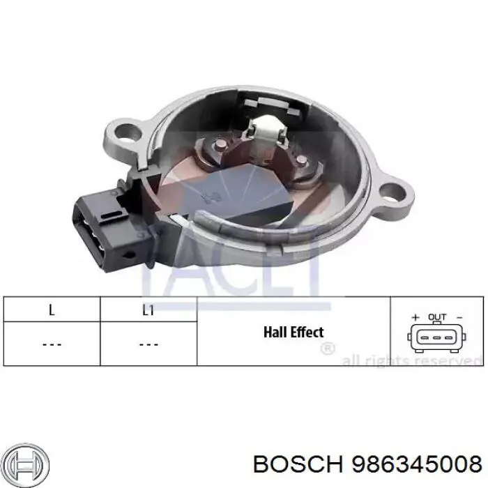 986345008 Bosch датчик тиску масла