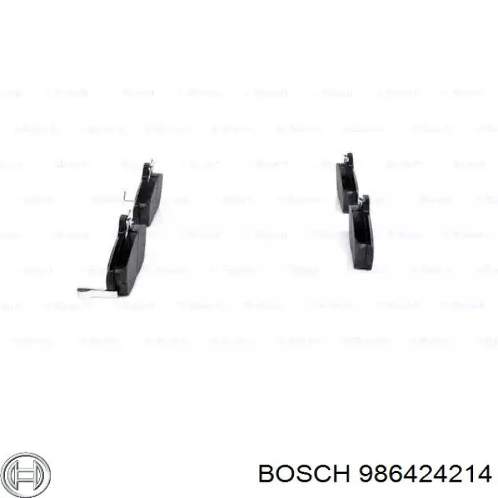 Купити 986424214 Bosch Колодки гальмівні передні, дискові
