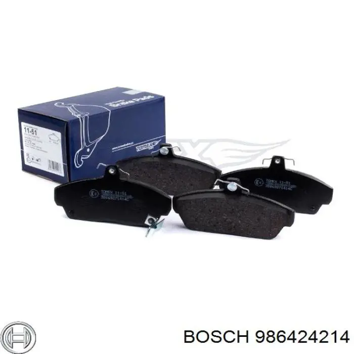 Гальмівні колодки Bosch 986424214 ціна, від 21.51 USD