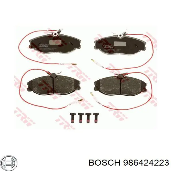Гальмівні колодки Bosch 986424223 ціна, від 19.52 USD