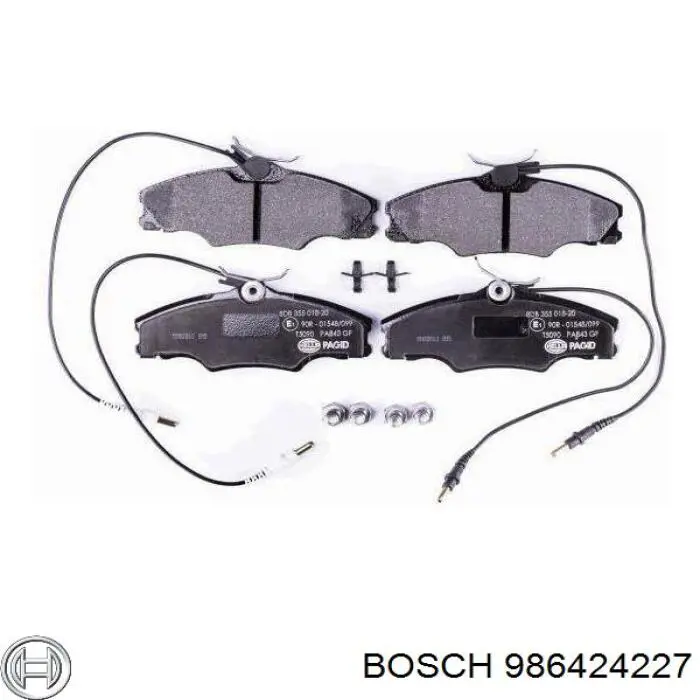 Гальмівні колодки Bosch 986424227 ціна, від 19.72 USD